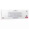 Klawiatura mechaniczna White Shark Wakizashi-2 US czerwony Switch, układ Tenkeyless/US, biała