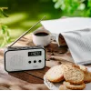 Przenośne radio cyfrowe Adler AD 1907 — AM/FM, tuner cyfrowy, alarm, USB-C, bateria 600 mAh, LCD, 20 ustawień, antena teleskopowa