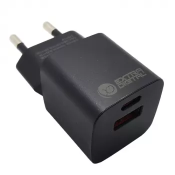 Ładowarka EXTRA DIGITAL GaN USB Type-C, USB Type-A: 30W, PPS