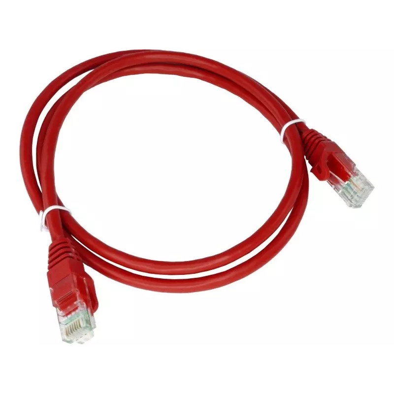 Alantec KKU5CZA1 kabel sieciowy Czerwony 0.25 m Cat5e U/UTP (UTP)
