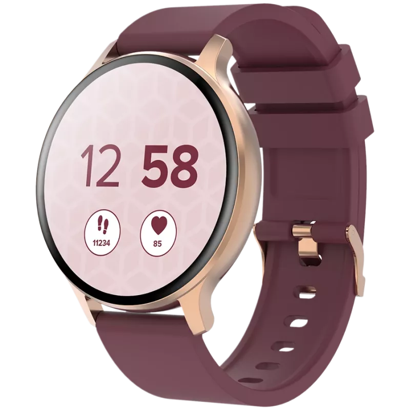 Smartwatch Badian SW-68 różowo-złoty czerwony 45 mm PL