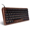 Klawiatura Sharkoon 100068081 domowa USB QWERTZ niemiecka czarna drewniana 75%