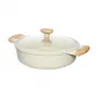 Płaski garnek D28cm 4.1L/beżowy