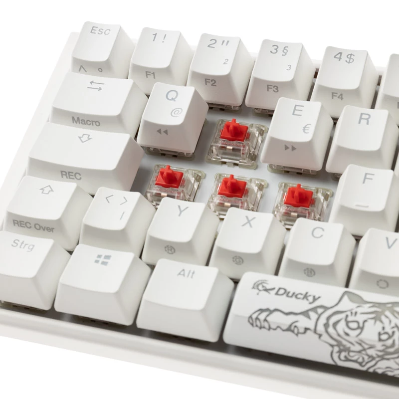 Klawiatura Ducky One 3 Classic Pure biały SF USB niemiecka biała (DKON2167ST-RDEPDPWWWSC1)