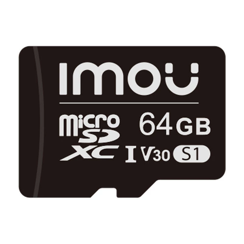 Karta pamięci MicroSD IMOU ST2-64-S1 64 GB, Class 10, Odczyt 95 MB/s, Zapis 35 MB/s, U3 V30
