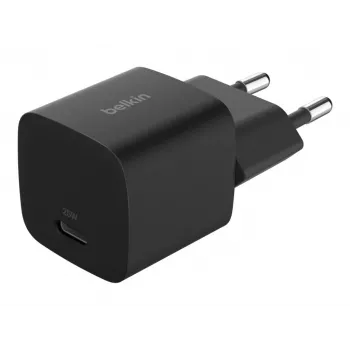 ładowarka USB-C Belkin BOOSTCHARGE 25W Power Delivery czarna – szybki zasilacz ścienny USB‑C PD 25W