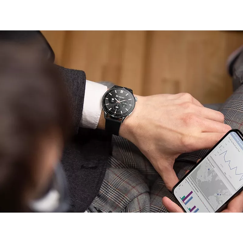Smartwatch Tracer SMW9 X-TRO 1.52 Czarny
