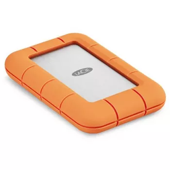 Zewnętrzny dysk SSD LaCie STND4000400 4 TB USB4 Gen 3x2 Thunderbolt USB Type-C, pomarańczowy/stal nierdzewna