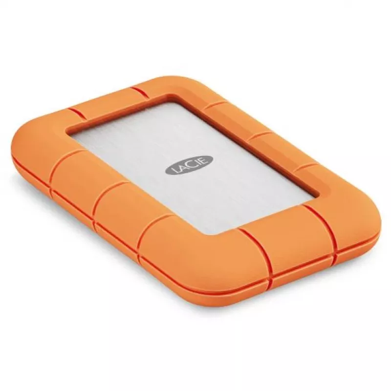 Zewnętrzny dysk SSD LaCie STND4000400 4 TB USB4 Gen 3x2 Thunderbolt USB Type-C, pomarańczowy/stal nierdzewna