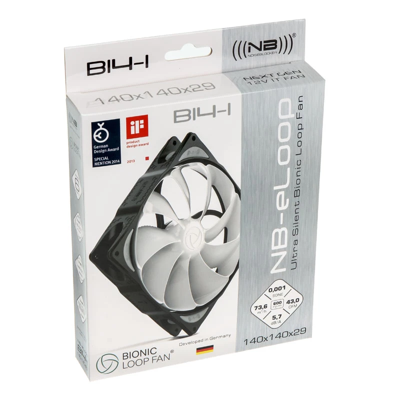 NOISEBLOCKER NB-eLoop Fan B14-1 140mm Czarny