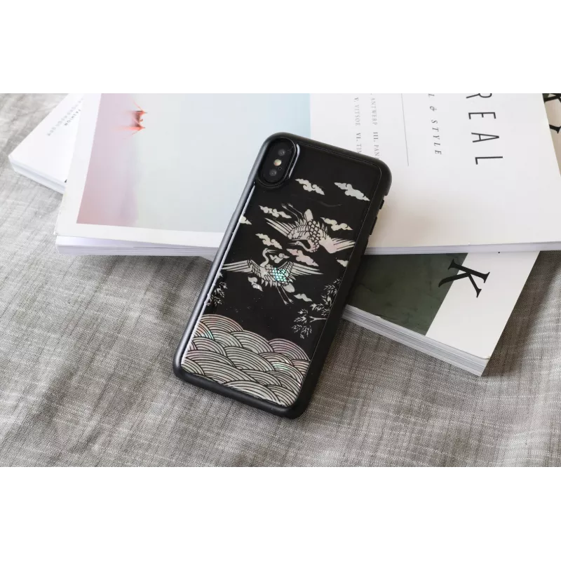 Pokrowiec na smartfona iKins do iPhone XS / XS Max — Crane Czarny powłoka ochronna