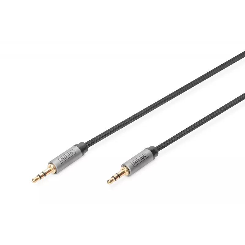 Kabel audio Digitus 3,5 mm jack na 3,5 mm jack 1,8 m czarny