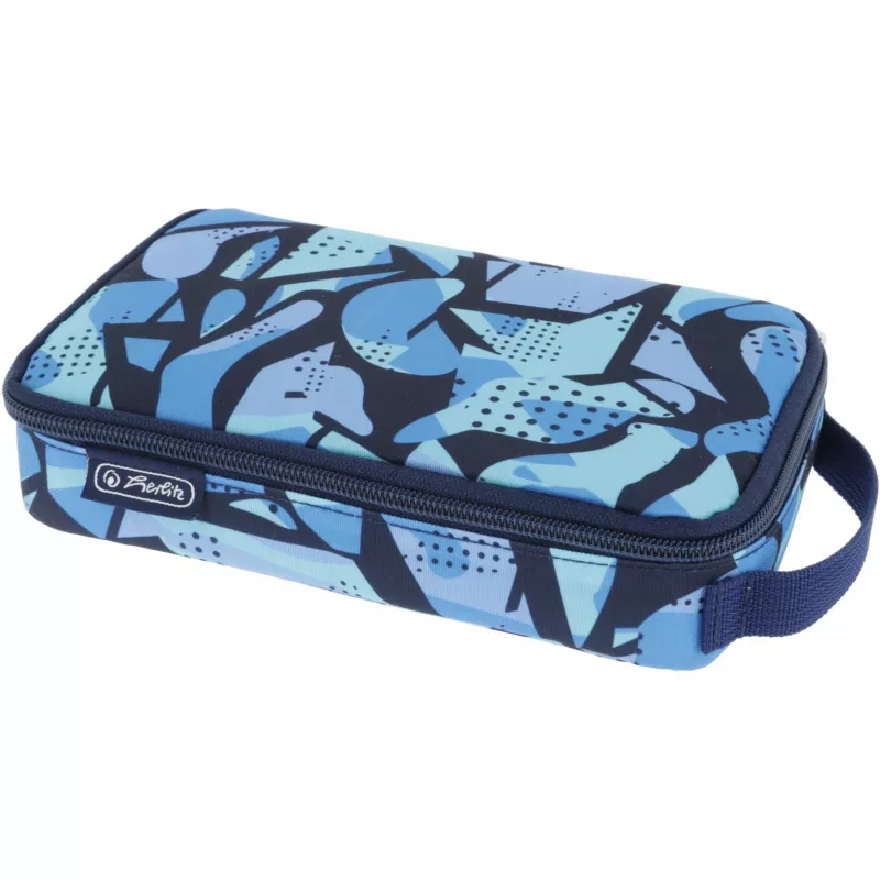 Piórnik Herlitz 2 Go CamoBlue Poliester Niebieski 210x130x60mm