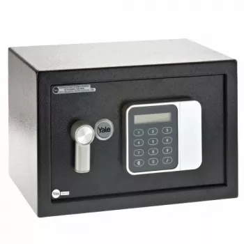 Sejf wolnostojący Yale YSG/200/DB2 — stalowy, z zamkiem szyfrowym, 8,6 L, 310×200×200 mm, czarny