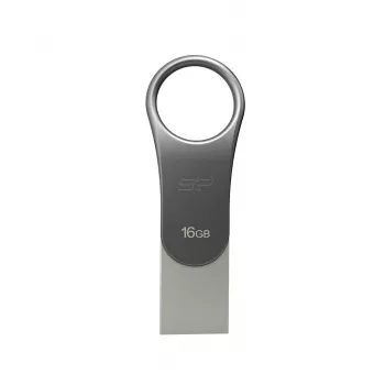 Pendrive Silicon Power 16 GB USB Type-A / USB Type-C, USB 3.2 Gen 1, tytanowa, obudowa cynkowa