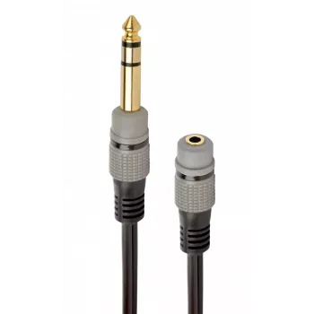 Kabel audio Gembird A-63M35F-0.2M 6.35mm męski na 3.5mm żeński czarny