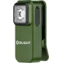 olight OCLIP zielona lampka LED z klipsem z dwoma źródłami światła, wielofunkcyjna (model 12972)