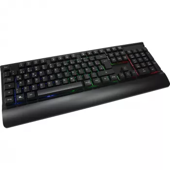 Przewodowy zestaw klawiatury i myszy gamingowej INTER-TECH KC-3000 RGB podświetlany, złącze USB