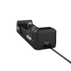 Ładowarka do akumulatorów XTAR SC1 jednotorowa USB‑C do ogniw Li‑ion 18650, 1‑komorowa, czarna