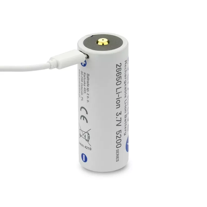 Akumulator everActive EV26650-52M 3,7 V 5200 mAh z ładowaniem Micro USB
