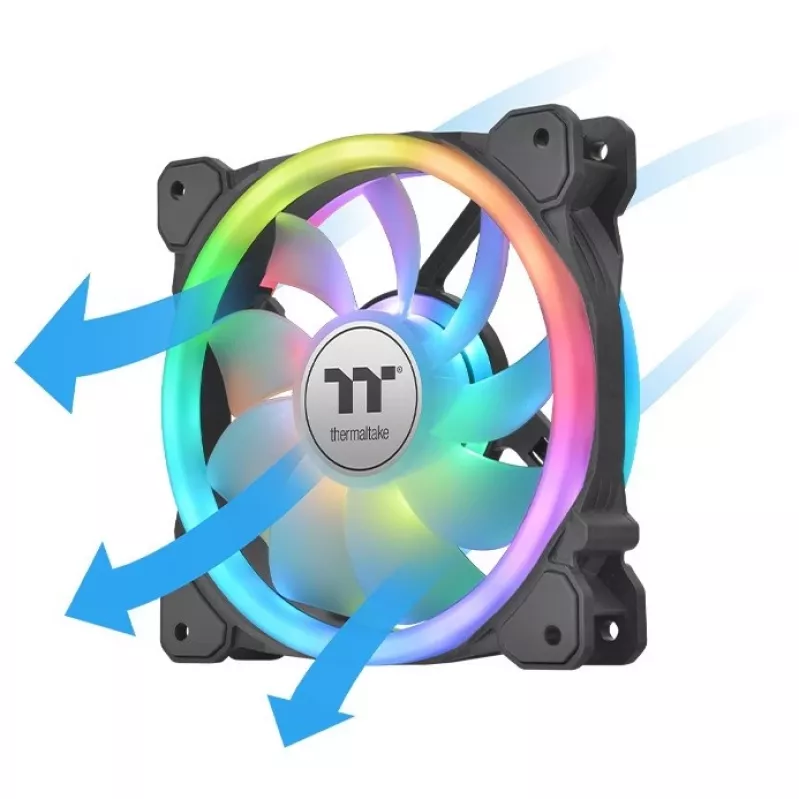Wentylator Thermaltake SWAFAN 14 RGB, 14 cm, czarny, 500–2000 RPM