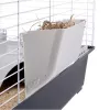 Klatka FERPLAST Casita 100 dla królików i świnek morskich, metal/tworzywo sztuczne, 960×570×560 mm, taupe/biały
