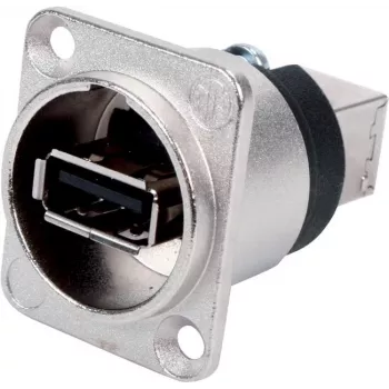 Neutrik - Adapter USB - USB (W) na USB Typ B (W) - USB 2.0 - Niklowany
