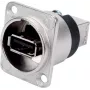 Neutrik - Adapter USB - USB (W) na USB Typ B (W) - USB 2.0 - Niklowany