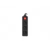 Przedłużacz Lanberg PS1-03E-0150-BK (1,5 m, czarny) (PS1-03E-0150-BK)