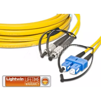 Lightwin LDP-09 FC-SC 15.0 FD Kabel światłowodowy 15 m OS2 Żółty (LDP-09 FC-SC 15.0 FD)
