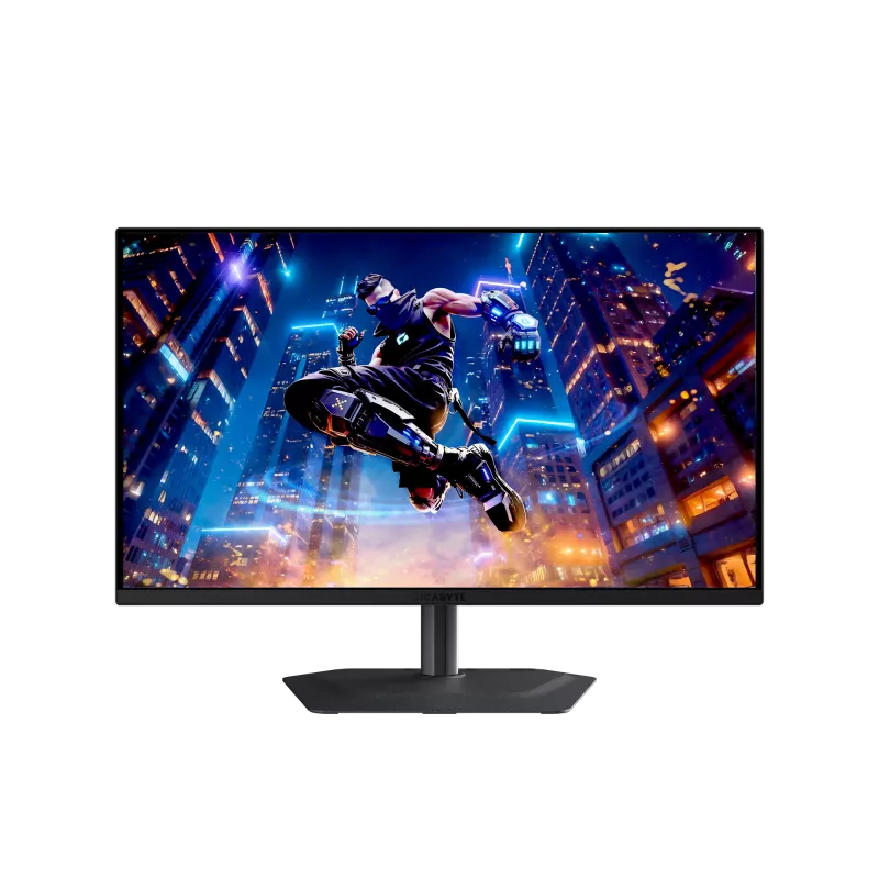 27-calowy monitor gamingowy GIGABYTE MO27Q3 QD‑OLED QHD — 2560x1440, 360Hz, 0,03ms, 250 cd/m², HDR True Czarny 400, HDMI 2.1, DP 1.4