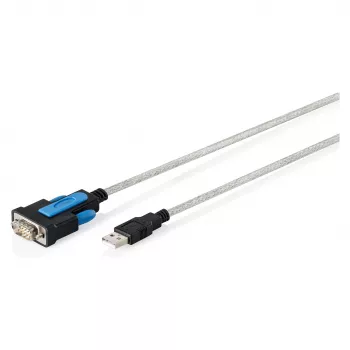 adapter kablowy USB 2.0 na RS232 DIGITUS DA-70170, chipset FTDI, 1,8 m, USB typu A na DB9