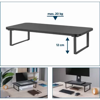Uchwyt / podstawa pod monitor Gembird MS-TABLE-03 Biurko Czarny