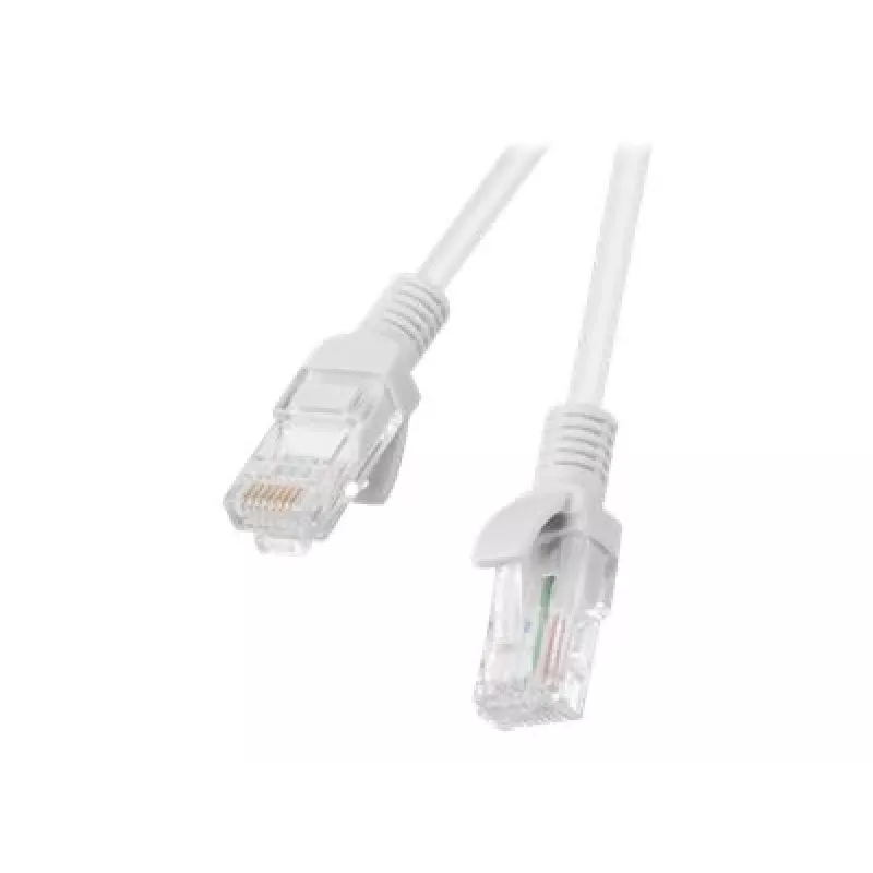 Kabel sieciowy LANBERG PCU5-10CC-0100-S RJ-45 Cat5e U/UTP, 1 m, szary