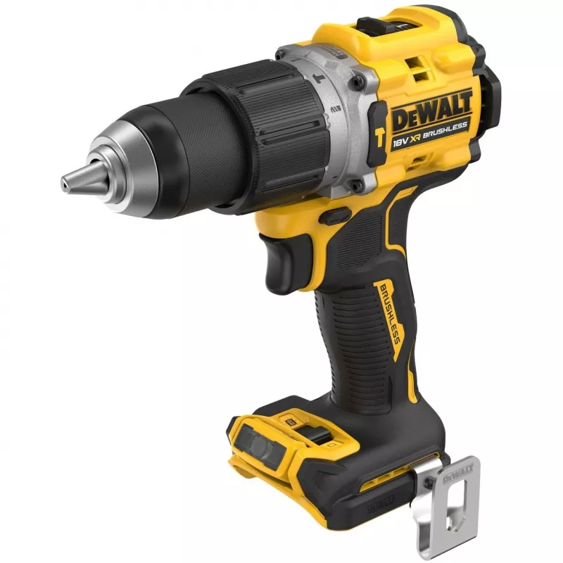 Wiertarka pistoletowa DeWalt DCD805NT-XJ — 18 V bezszczotkowa, 2000 obr./min, 90 N·m, uchwyt 13 mm, 1,34 kg