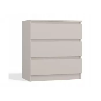 Komoda MALWA M3 od top e shop — 3 szuflady, 700×750×400 mm, płyta wiórowa, wykończenie matowy kaszmir