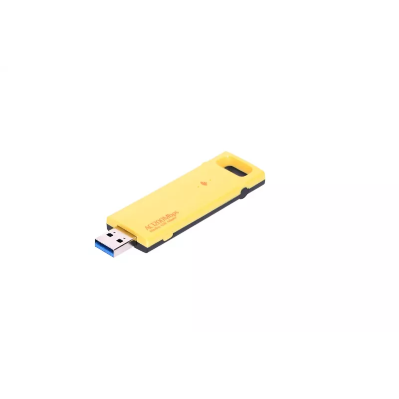Bezprzewodowy adapter USB Extralink U1200AC AC1200 Dual Band, żółty plastik