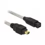 Kabel FireWire A/B DeLOCK 82589 2,0 m szary męski/męski