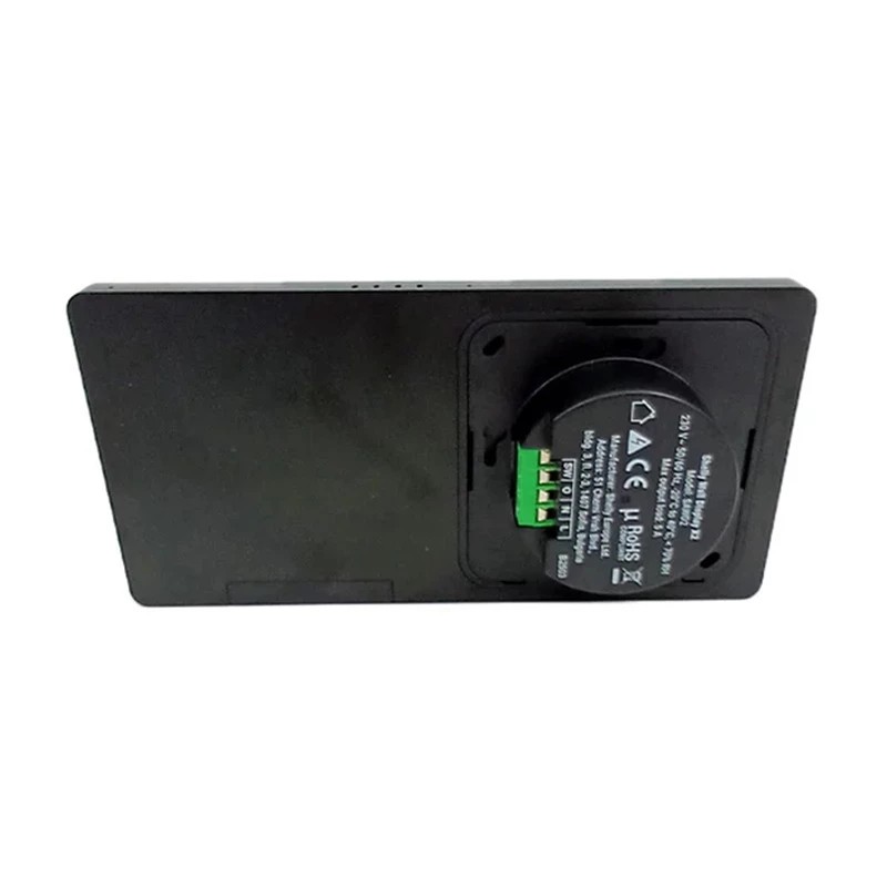 Wall Display Shelly Wall Display X2 WiFi/BLU czarny z H&T – podwójny panel sterowania