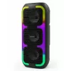 Przenośny głośnik stereo SQUEAK SQ1009 — Bluetooth 5.3, 45 W RMS, 10h bateria, FM, USB, AUX, LED, 1800 mAh, czarny