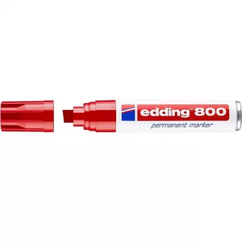 Marker Permanentny Edding 800 Z Końcówką Dłutową Czerwony