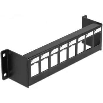 Patch panel DELOCK 86611, metal 19 cali 1U, szerokość 44 mm, wysokość 41,6 mm, głębokość 175 mm, czarny