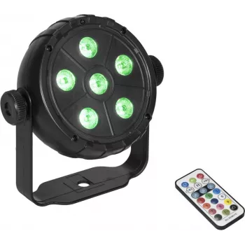 LED spot EUROLITE PK-3 USB TCL 3W RGB – kompaktowy spot RGB zasilany przez USB, 3W