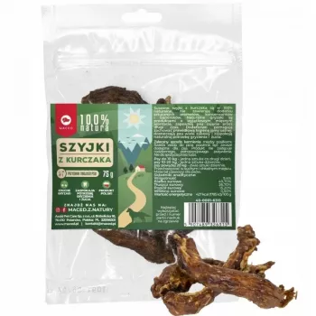 MACED Kurza szyja 100% Nature - przysmak dla psa - 75 g