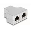 DeLOCK RJ45 Splitter T Adapter 1 x gniazdo RJ45 na 2 x gniazdo RJ45 Cat.5e STP