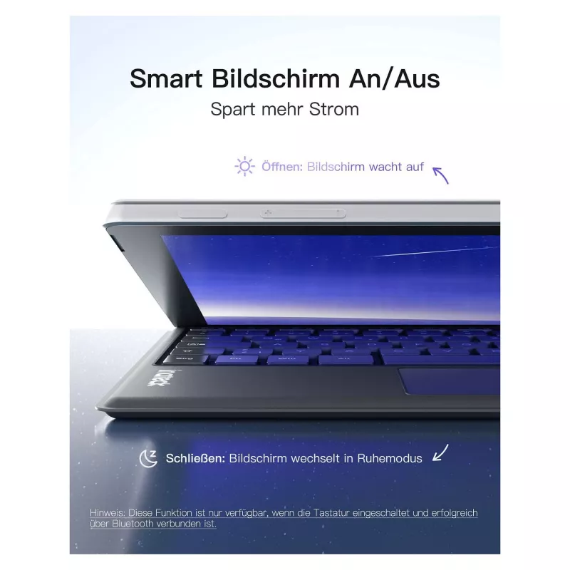 inateck klawiatura Surface gray, Sureface GO 1-4 Com. QWERTZ