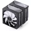 Chłodzenie procesora Jonsbo CA80 Dual-Tower, 2×120mm wentylatory PWM, ARGB, czarny
