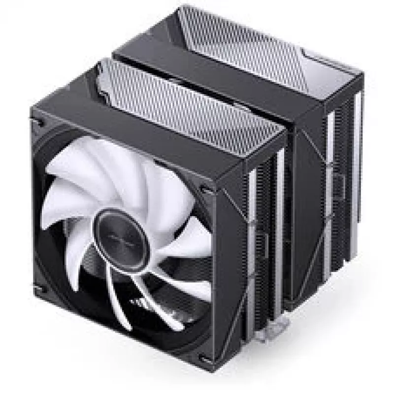 Chłodzenie procesora Jonsbo CA80 Dual-Tower, 2×120mm wentylatory PWM, ARGB, czarny