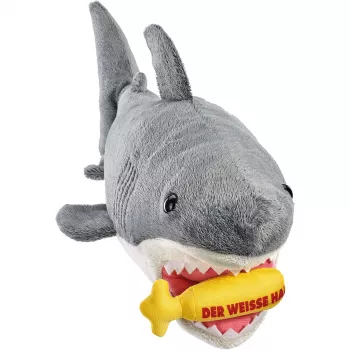 Pluszowa zabawka Schmidt Spiele The biały Shark pluszowa figura, model 42841, wypchane zwierzę