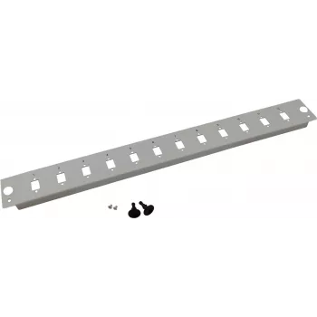 Rack-mount Front Cover Breakout Box helos 19 inch 48,3 cm (257711) szary